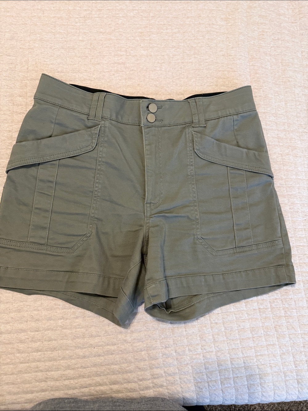Democracy Olive Green Utility Cargo Shorts